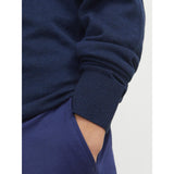 Jack & Jones Junior Navy Blazer Jjeemil Knit Half Zip Noos Jnr