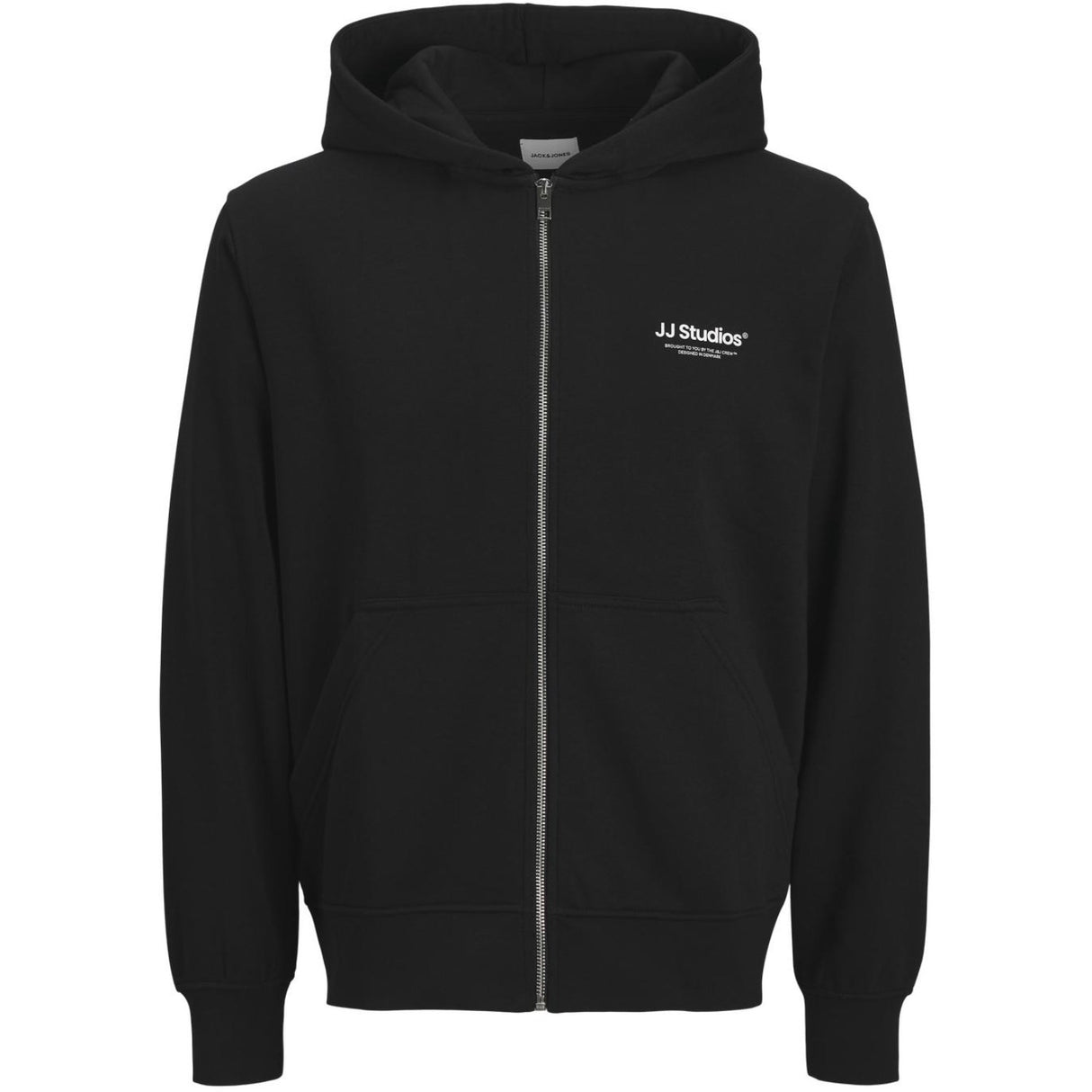 Jack & Jones Junior Black Jjesoho Sweat Zip Hood Noos Jnr