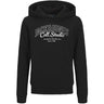 Jack & Jones Junior Black Big Print Jjmakoto Sweat Hood Jnr