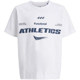 Jack & Jones Junior Bright White Jcosignal Graphic Tee Ss Crew Neck Jnr