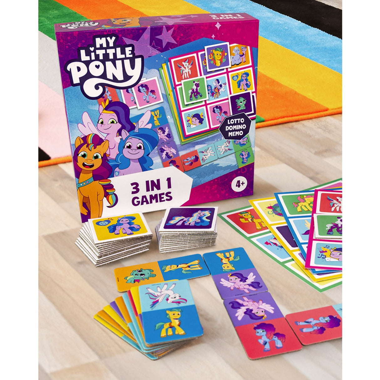 Tactic Games My Little Pony 3 I 1 Memo, Lotto, Domino