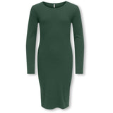 kids ONLY Pineneedle Kogbelfast Life L/S Midi Dress Jrs Noos