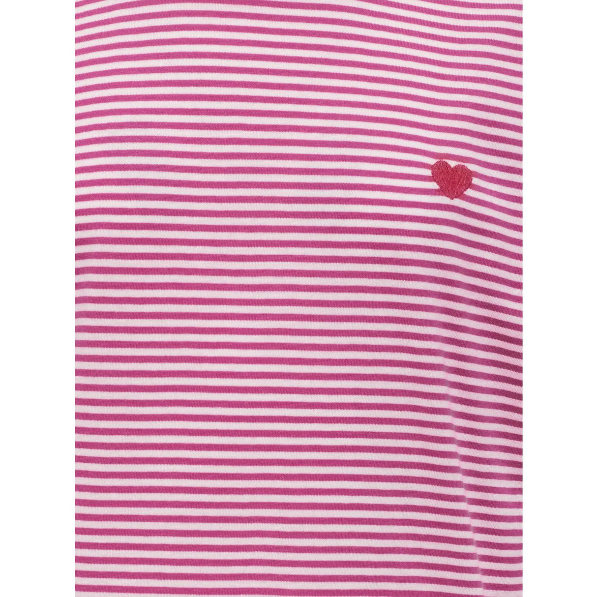 kids ONLY Cloud Dancer Magenta Y/D Stripes / Red Heart Kogpisa Maiken Life Crop Ss Onl Jrs Noos