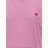 kids ONLY Cloud Dancer Magenta Y/D Stripes / Red Heart Kogpisa Maiken Life Crop Ss Onl Jrs Noos