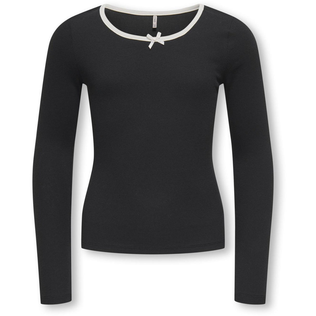 kids ONLY Black Cloud Dancer Bow Kogsofia L/S Bow Top Jrs