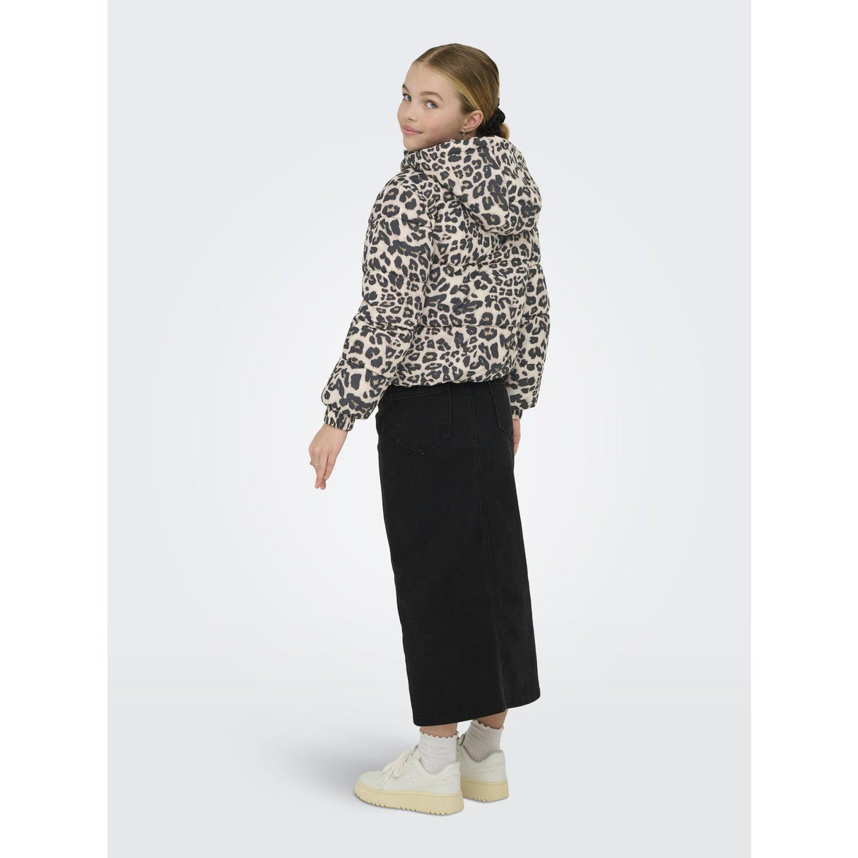 kids ONLY Silver Mink Leo Kogdalia Sht Puffer Aop Jacket Otw Noos