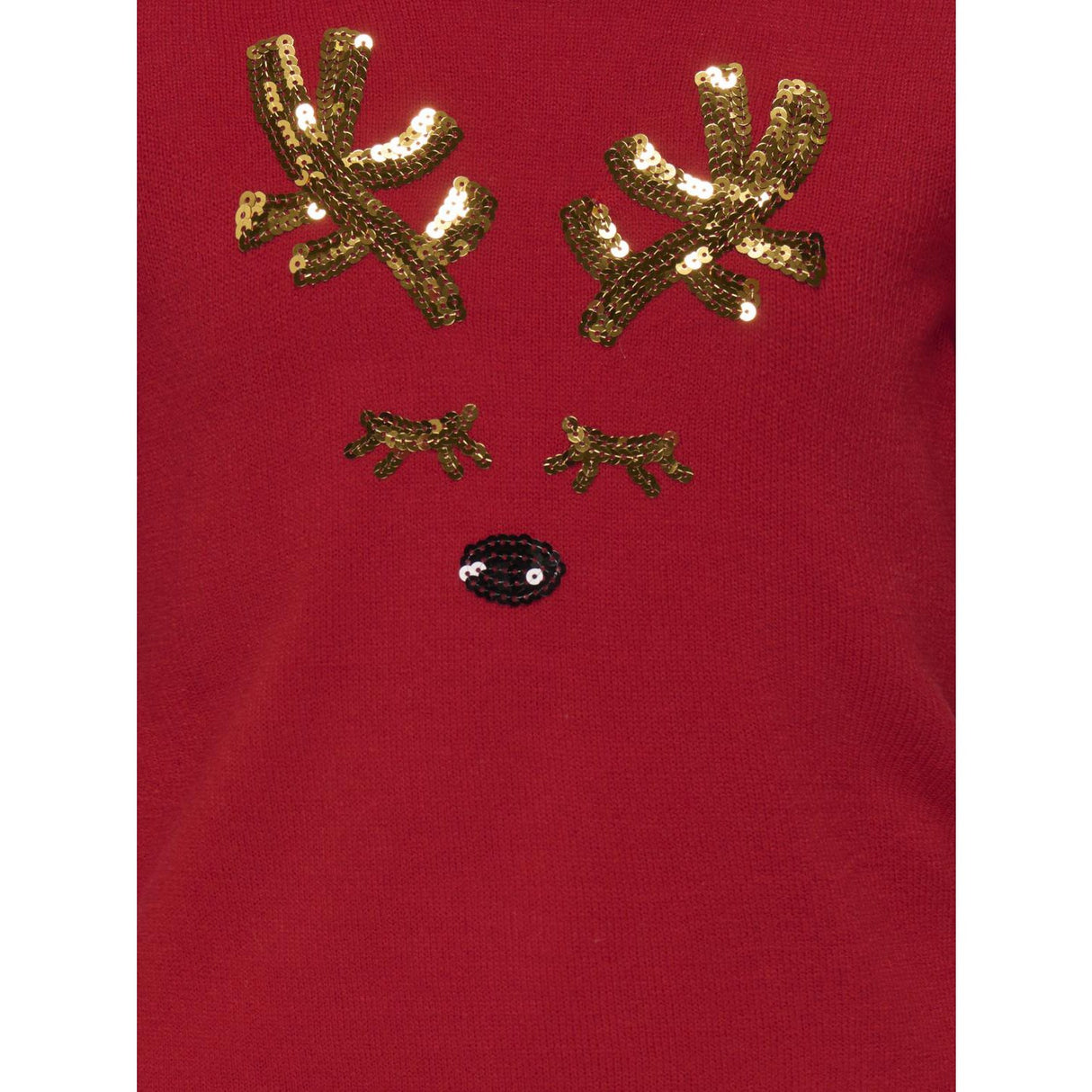 kids ONLY Salsa Sequins Antler Kogxmas Shine Ls Oneck Box Knt