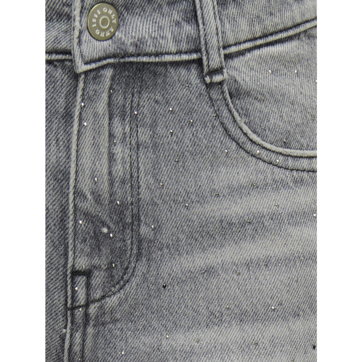 kids ONLY Medium Grey Denim Kogcobain Reg Wide Rhinestone Dnm