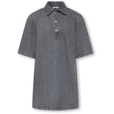 kids ONLY Grey Denim Koggry S/S Dress Dnm Azg