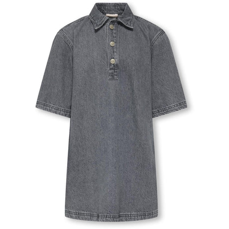 kids ONLY Grey Denim Koggry S/S Dress Dnm Azg