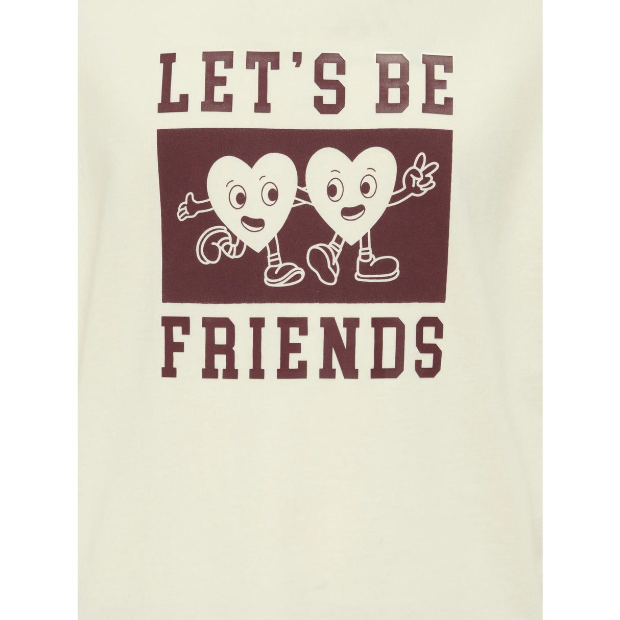 kids ONLY Cloud Dancer Friends/Cabernet Koggitta S/S Boxy Printed Top Jrs