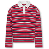 kids ONLY Salsa Night Sky/Cloud Dancer Kogruby Life L/S Boxy Polo Shirt Jrs