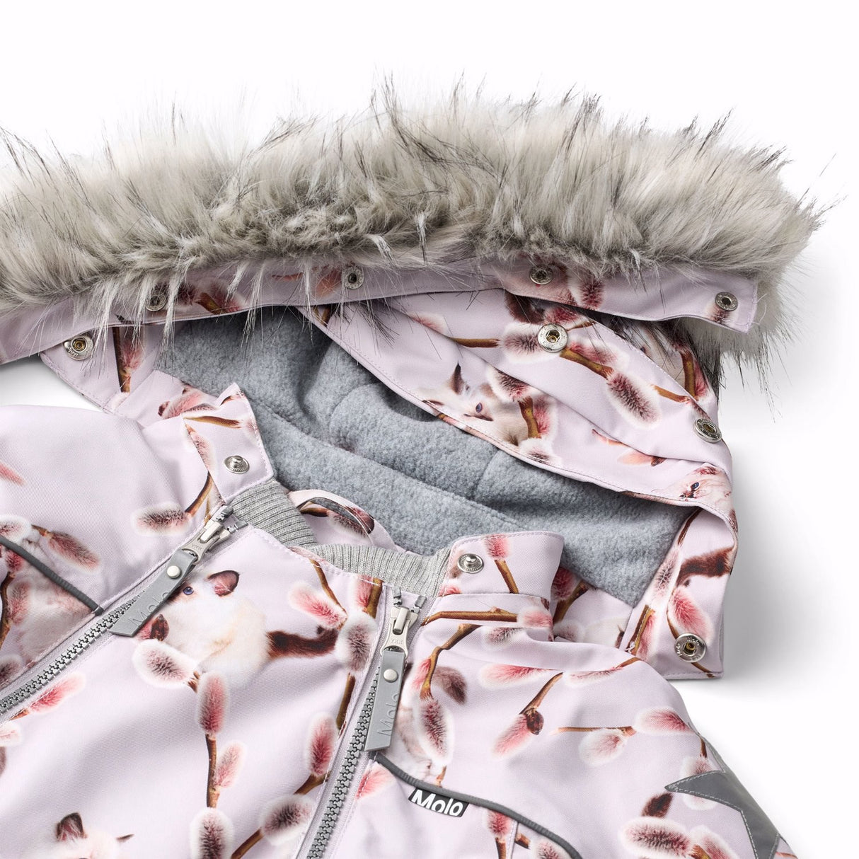 Molo Willow Kitten Pyxis Fur Baby Snowsuit