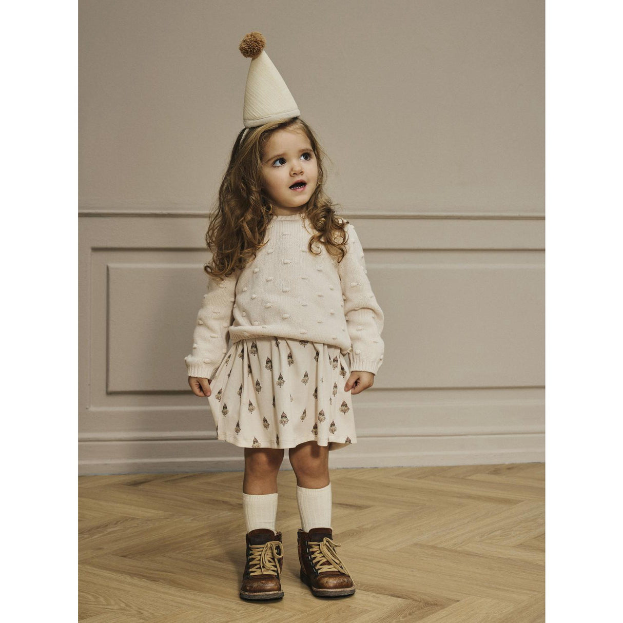 Lil'Atelier Pastel Parchment Nmflavo Emi Ls Dress Lil