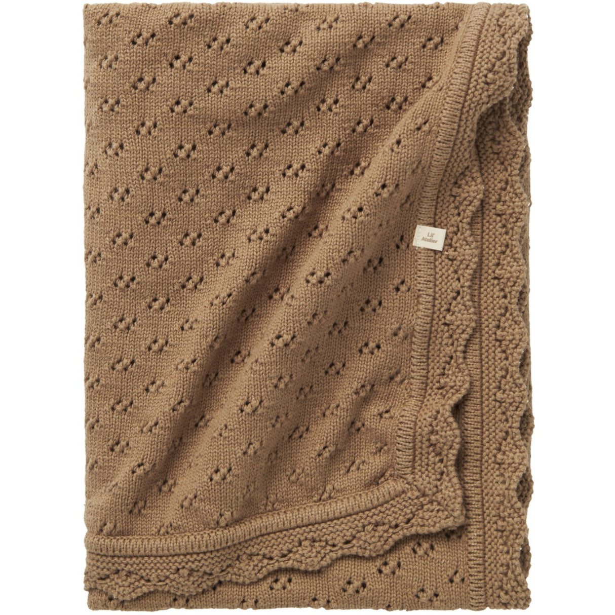 Lil'Atelier Sepia Tint Nbnnilio Knit Blanket Lil