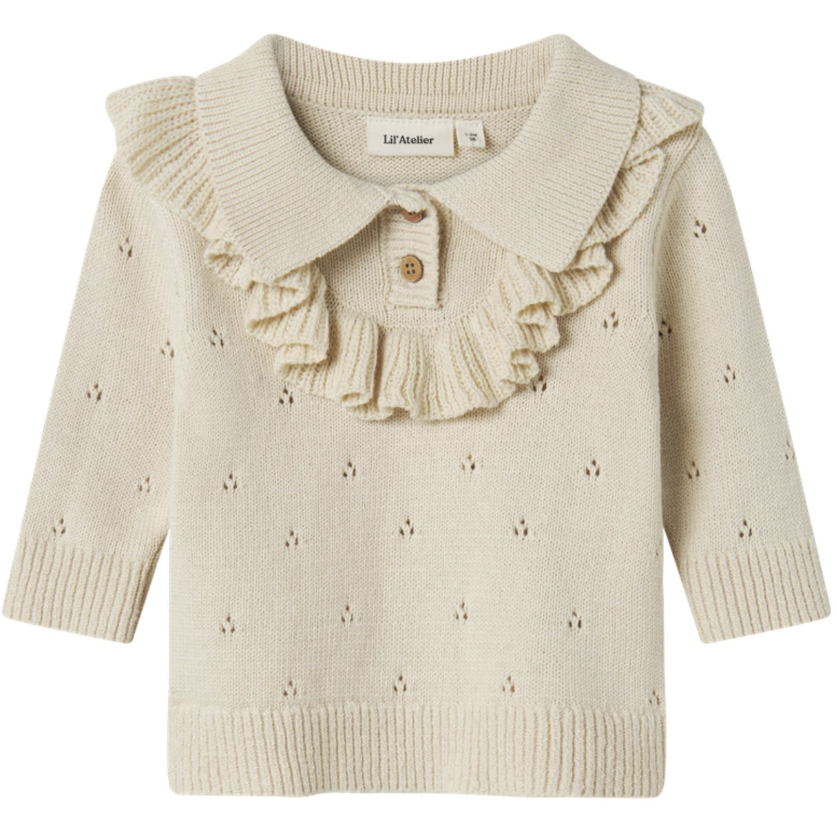 Lil'Atelier Turtledove Nbfnakita Ls Loose Knit Lil