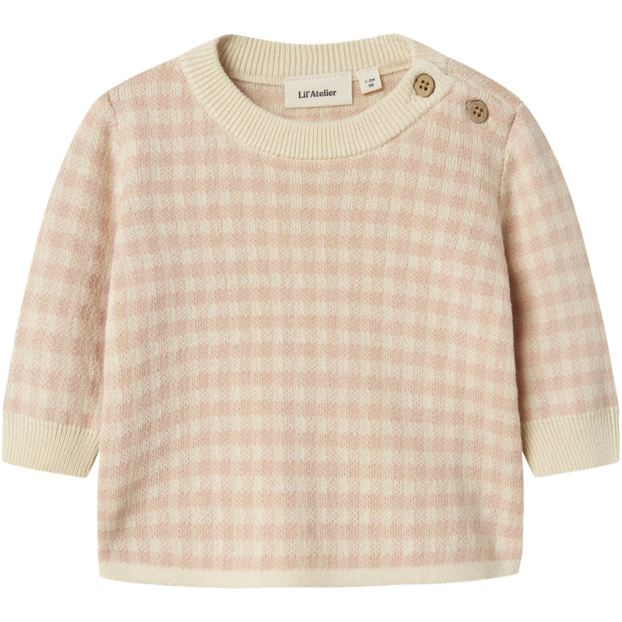 Lil'Atelier Cameo Rose Nbfnadie Ls Loose Knit Lil