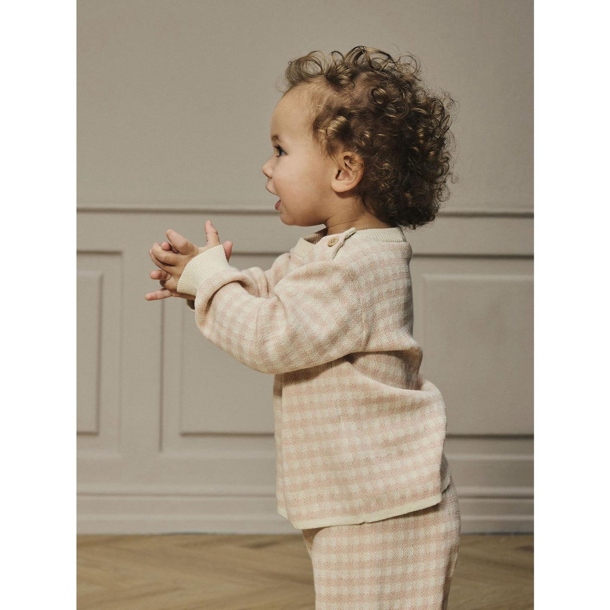 Lil'Atelier Cameo Rose Nbfnadie Ls Loose Knit Lil