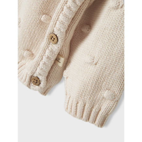 Lil'Atelier Pastel Parchment Nbfgable Ls Wrap Knit Lil