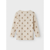 Lil'Atelier Pastel Parchment Nmflavo Eva Ls Slim Top Lil