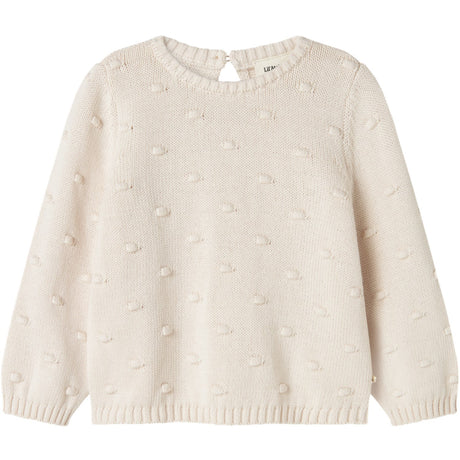 Lil'Atelier Pastel Parchment Nmngable Ls Loose Knit Lil