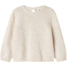 Lil'Atelier Pastel Parchment Nmngable Ls Loose Knit Lil