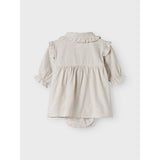 Lil'Atelier Pastel Parchment Nbfolena Ls Loose Body Dress Lil