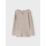 Lil'Atelier Hot Chocolate Nmfosophia Ls Slim Top Lil