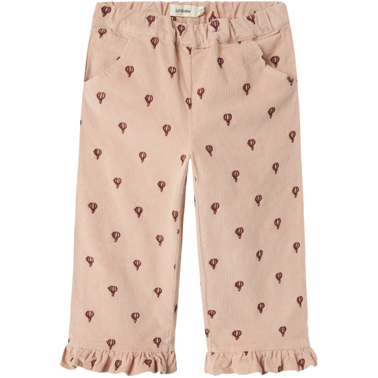 Lil'Atelier Cameo Rose Emb Nmfnelly Cord Straight Pant 4945-Hc Lil