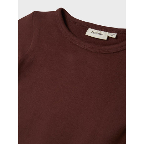 Lil'Atelier Hot Chocolate Nmfthora Hir Ls Slim Top Lil