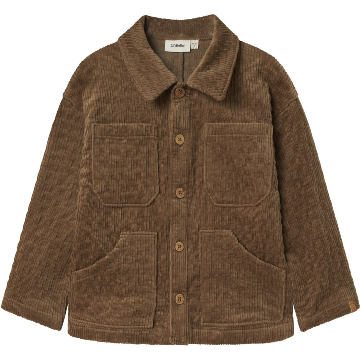 Lil'Atelier Sepia Tint Nmmosmund Ls Loose Cor Shirt 4241-Sd Lil