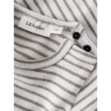 Lil'Atelier Turtledove Sepia Tint Nbmthoro Keo Ls Slim Body Lil