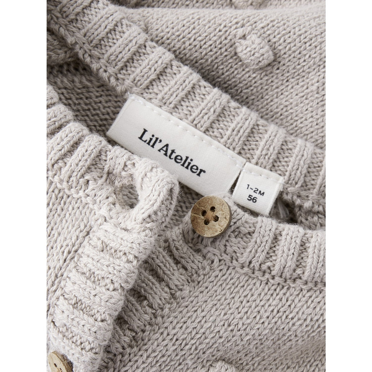 Lil'Atelier Oxford Tan Nbngable Ls Knit Card Lil