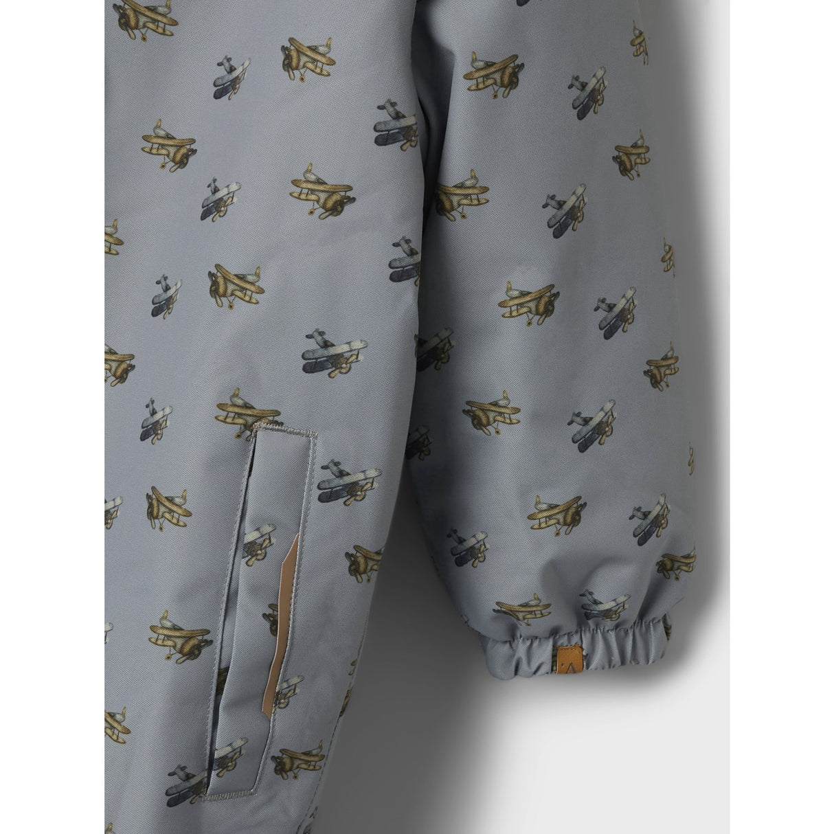 Lil'Atelier Ultimate Grey Airplanes Nmmlasnow10 Snowsuit Aop Fo Lil