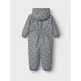 Lil'Atelier Ultimate Grey Airplanes Nmmlasnow10 Snowsuit Aop Fo Lil