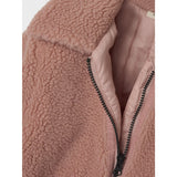Lil'Atelier Misty Rose Nmnnalo Long Sherpa Jkt Solid Lil