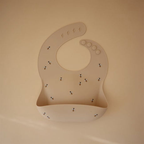 Mushie Bees Silicone Bib