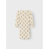 Lil'Atelier Turtledove Melange Nbnnalu Wo/Mo Ls Slim Wrap Body Lil