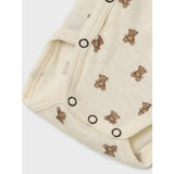 Lil'Atelier Turtledove Melange Nbnnalu Wo/Mo Ls Slim Wrap Body Lil