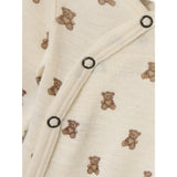 Lil'Atelier Turtledove Melange Nbnnalu Wo/Mo Ls Slim Wrap Body Lil