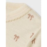 Lil'Atelier Turtledove Melange Nmfnalu Wo/Mo Ls Slim Top Lil