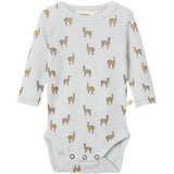 Lil'Atelier Gray Dawn Lama Nbmnoel Nor Wool Ls Slim Body Lil