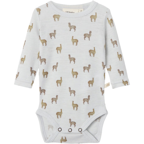 Lil'Atelier Gray Dawn Lama Nbmnoel Nor Wool Ls Slim Body Lil