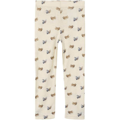 Lil'Atelier Turtledove Melange Nmmnalu Wo/Mo Slim Leggings Lil