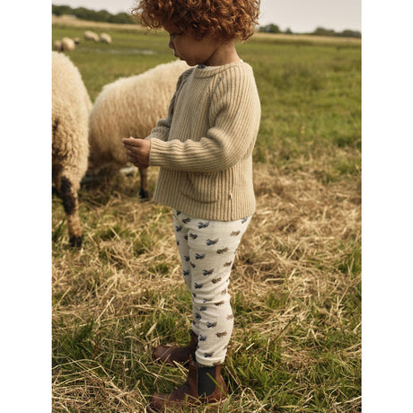 Lil'Atelier Turtledove Melange Nmmnalu Wo/Mo Slim Leggings Lil