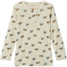 Lil'Atelier Turtledove Melange Nmmnalu Wo/Mo Ls Slim Top Lil