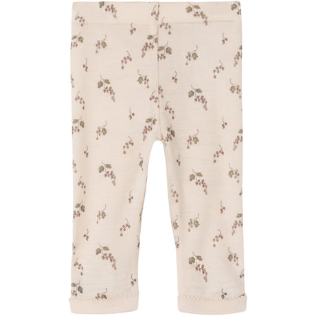Lil'Atelier Morganite Berry Nbfnoel Nia Wool Slim Leggings Lil Noos