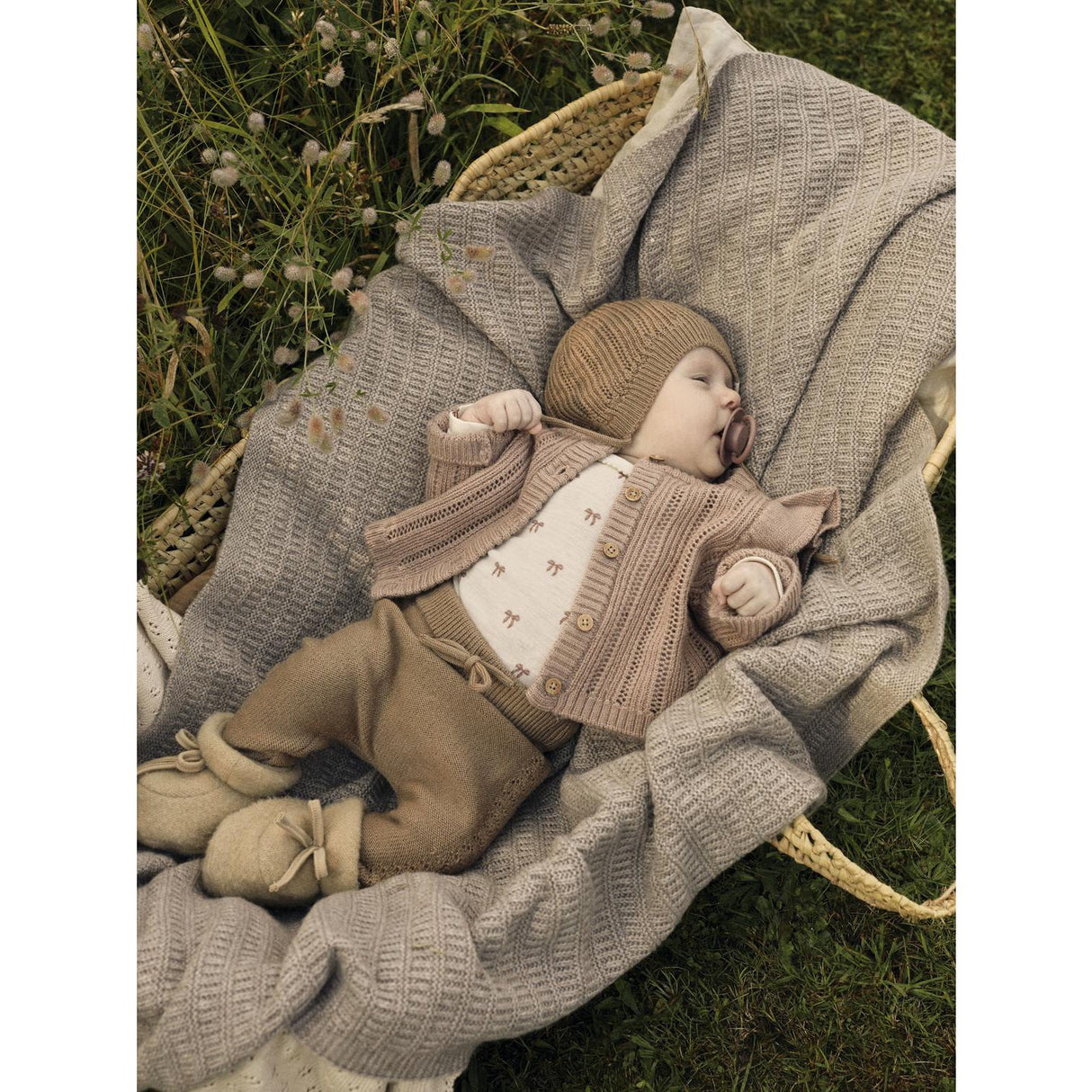 Lil'Atelier Turtledove Melange Nbfnalu Ls Wo/Mo Slim Body Lil Noos