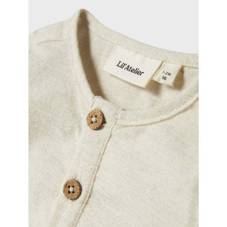 Lil'Atelier Turtledove Nbmotto Ls Loose Shirt Body Lil