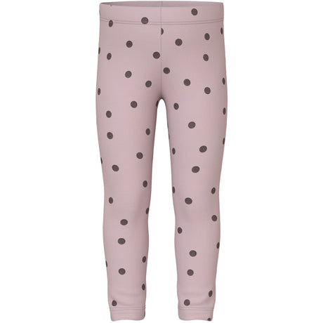 Name It Burnished Lilac Peppercorn Dot Nmfvivian Glitter Leggings